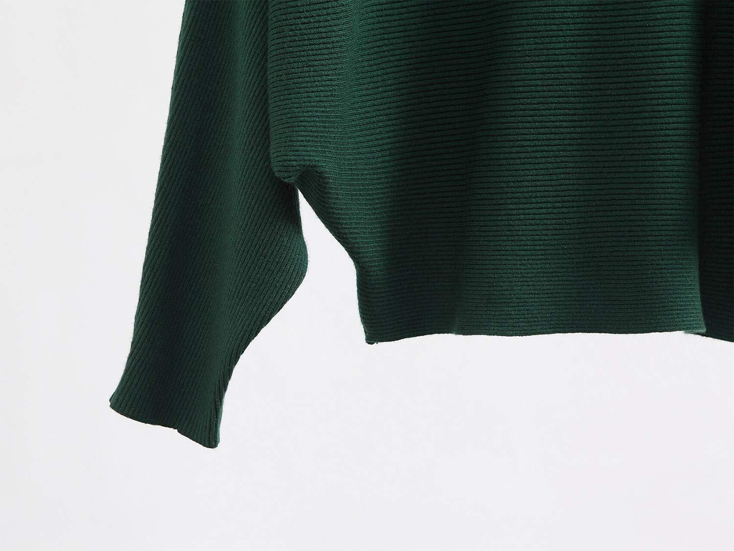 Styles I Love Women Autumn Winter Boat Neck Batwing Sleeve Pullover Knitted Sweater Long Sleeve Loose Top