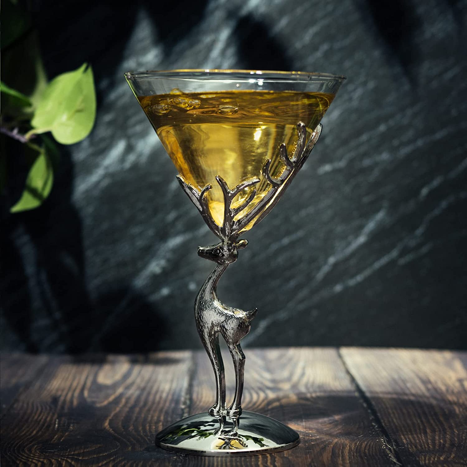 Stag Martini Glasses Set Premium Barware Gift