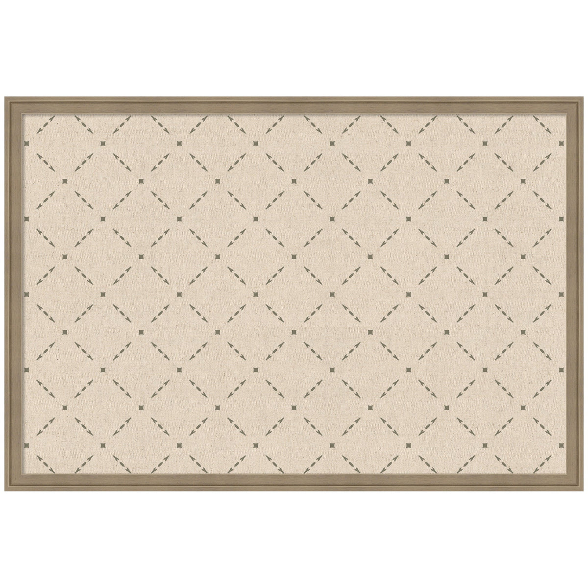 Pinboard Green Lattice Print