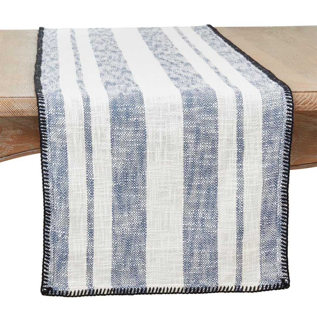 Shimmer Line Tasseled Cotton Pillow, 22" x 22"