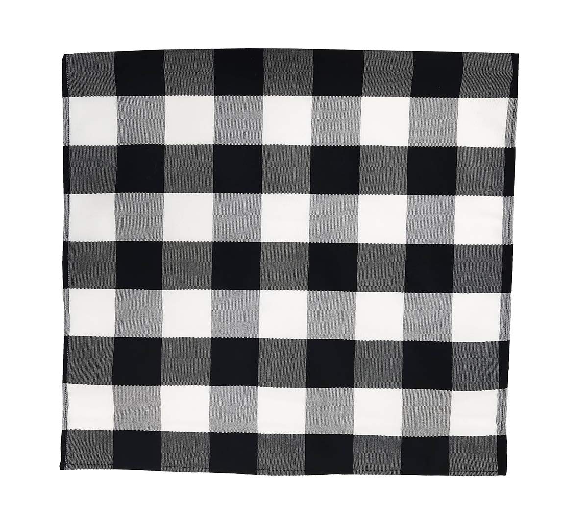 Fennco Styles Buffalo Check Design Cloth Napkins 18" W x 18" L, Set of 4 - Handmade in USA - Plaid Rustic Dinner Napkins for Everyday Use, Banquet, Holiday, Family Gathering and Special Occasion