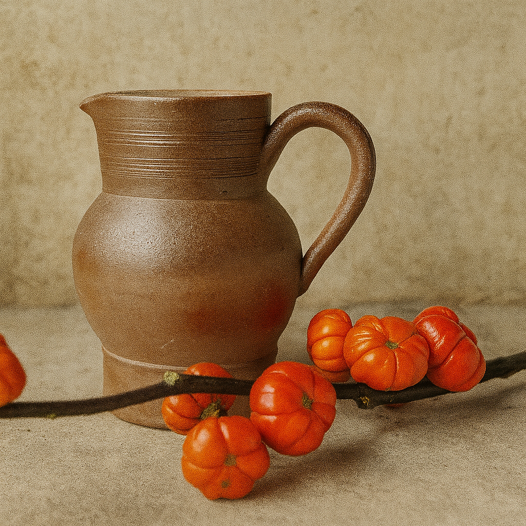 Vintage French Stoneware Water Jug - Small (0.75L) Salt