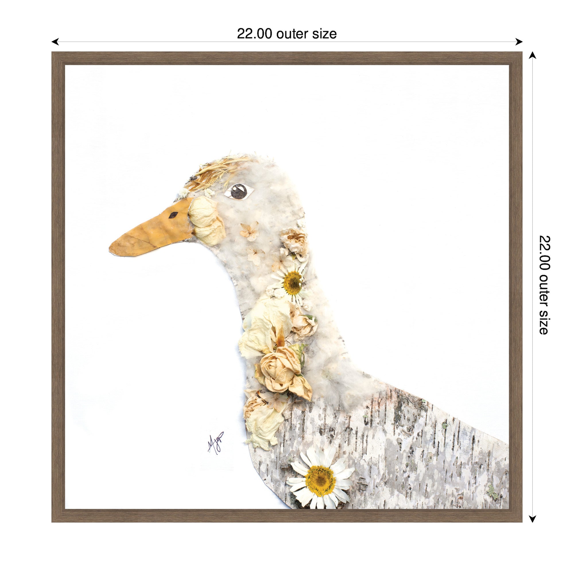 Duck No. 1 by Madeline Jeppesen Framed Canvas Wall Art Print