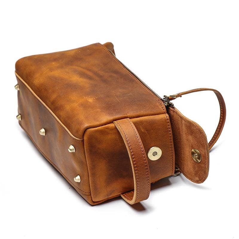 Handcrafted Leather Toiletry Bag