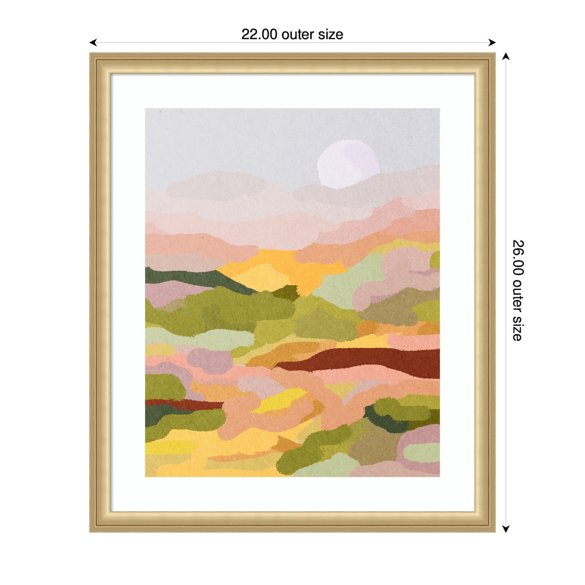 Framed Art Beautiful Landscape by July Art Prints