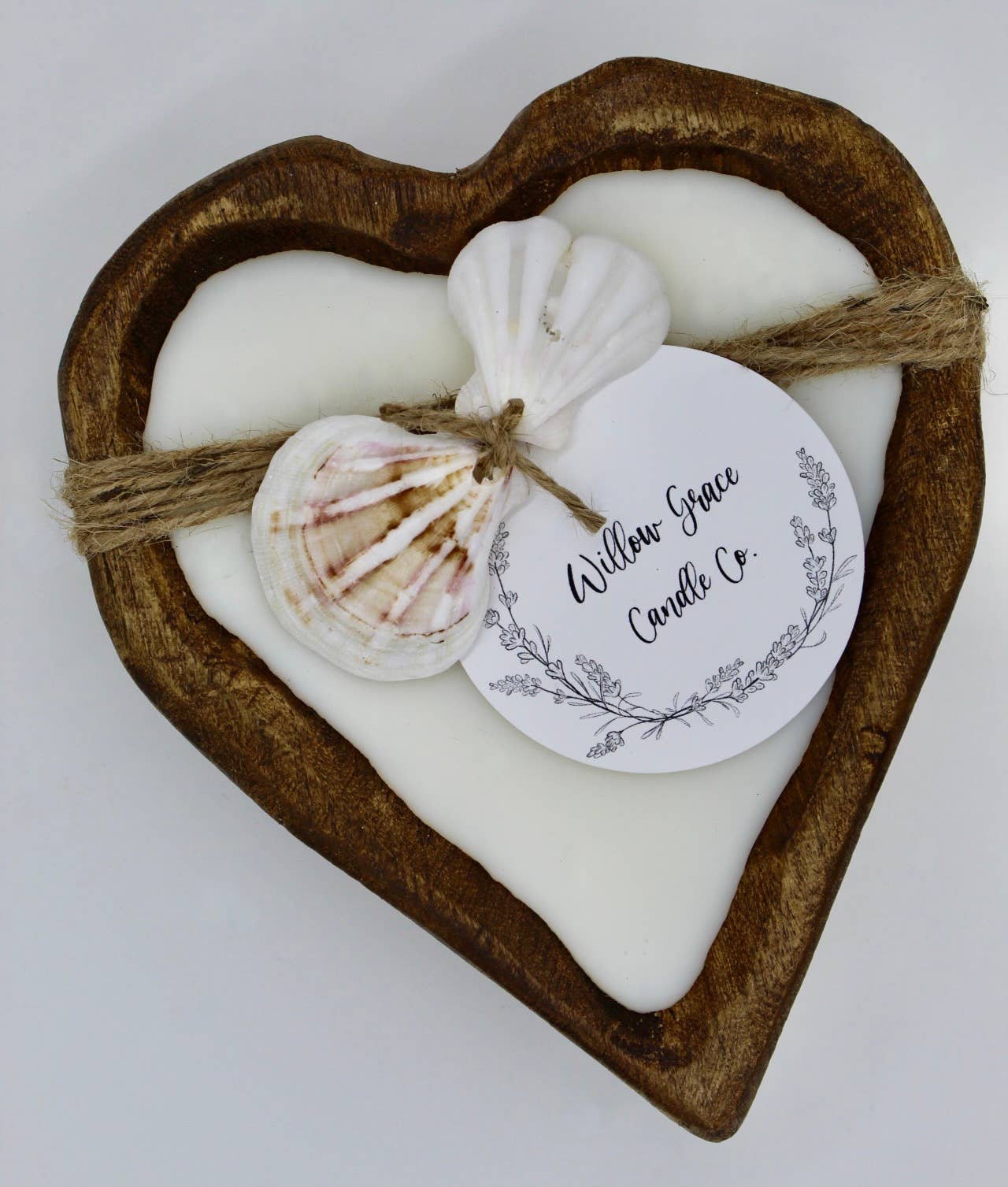 Heart Dough Bowl Candle