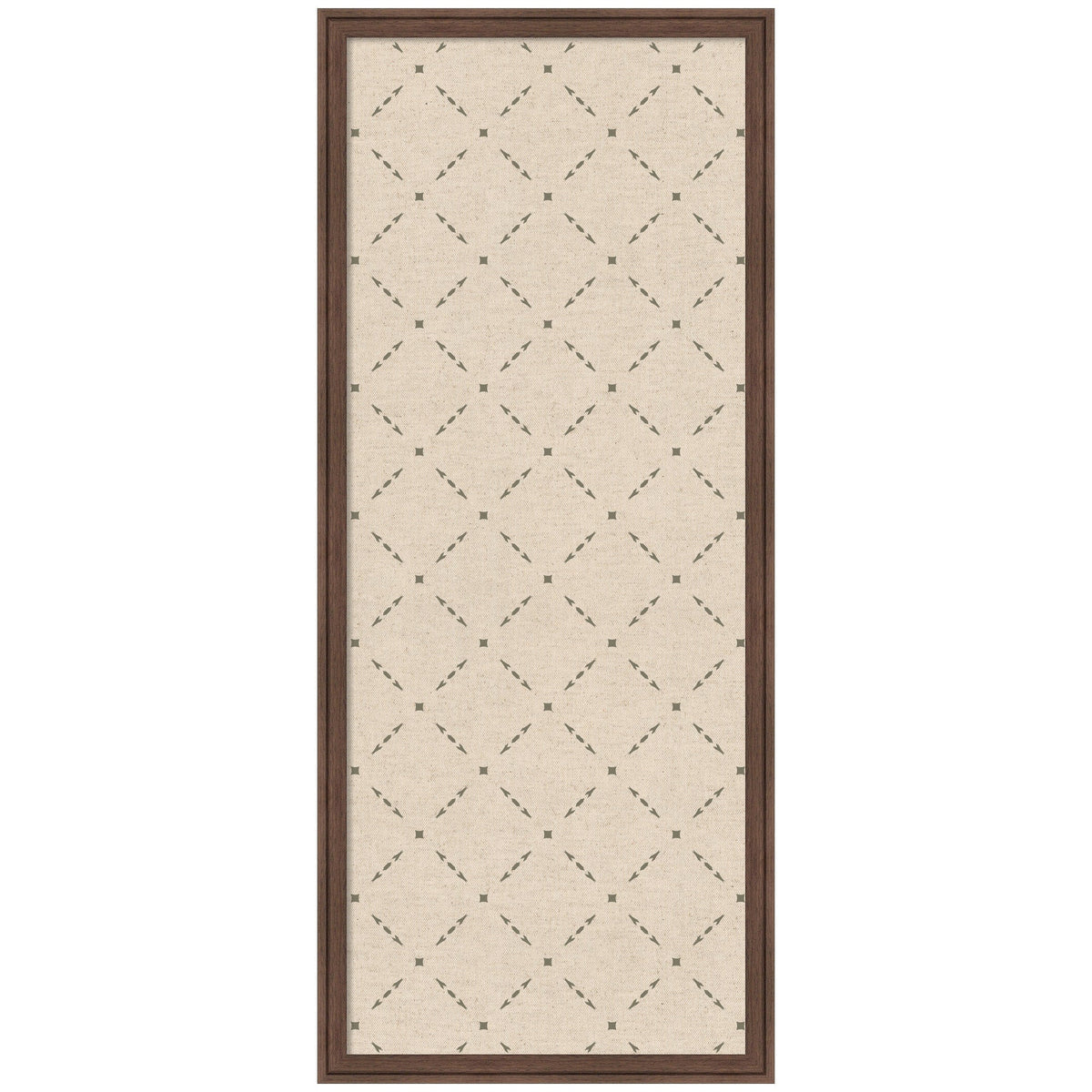 Pinboard Green Lattice Print