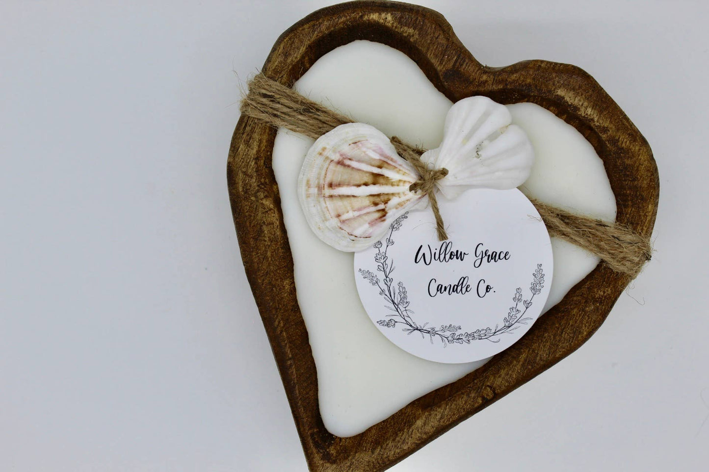 Heart Dough Bowl Candle