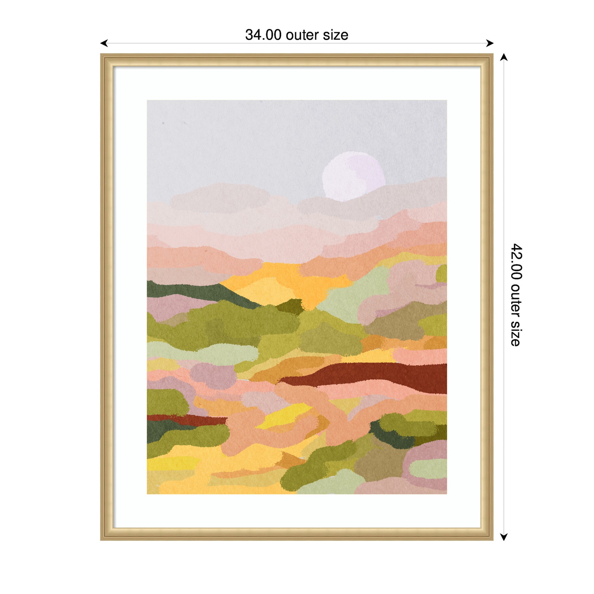 Framed Art Beautiful Landscape by July Art Prints