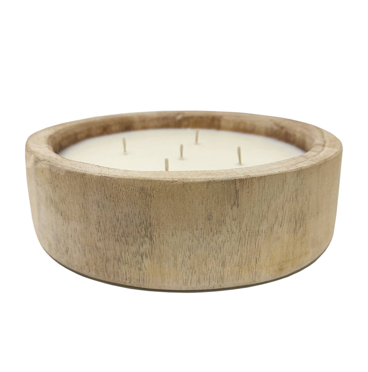 9.5" Paulownia Circular Wood Candle