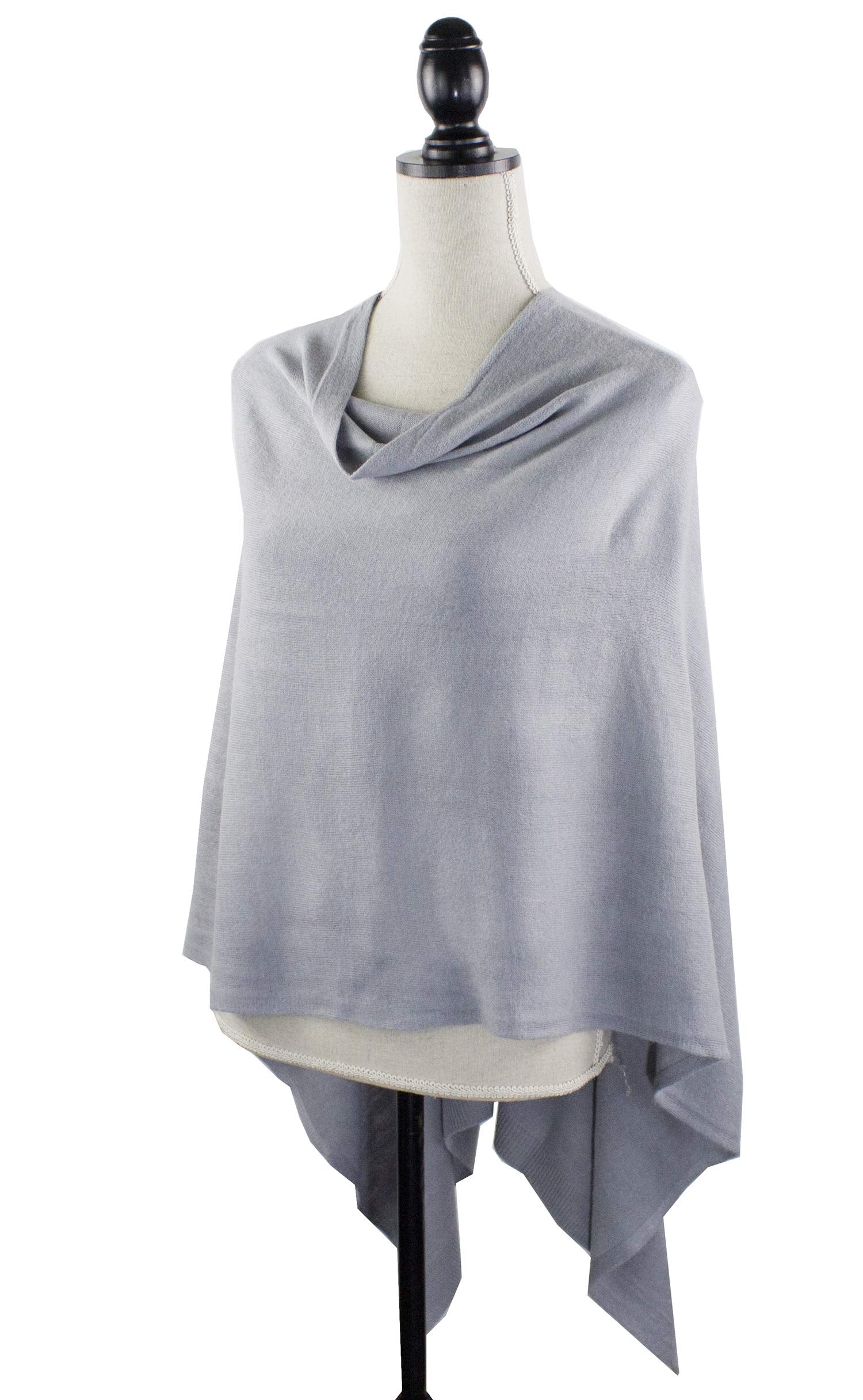stylesilove Women Ultra Soft Knit Poncho Sweater Pullover Cardigan Lightweight Wrap Topper for All Season