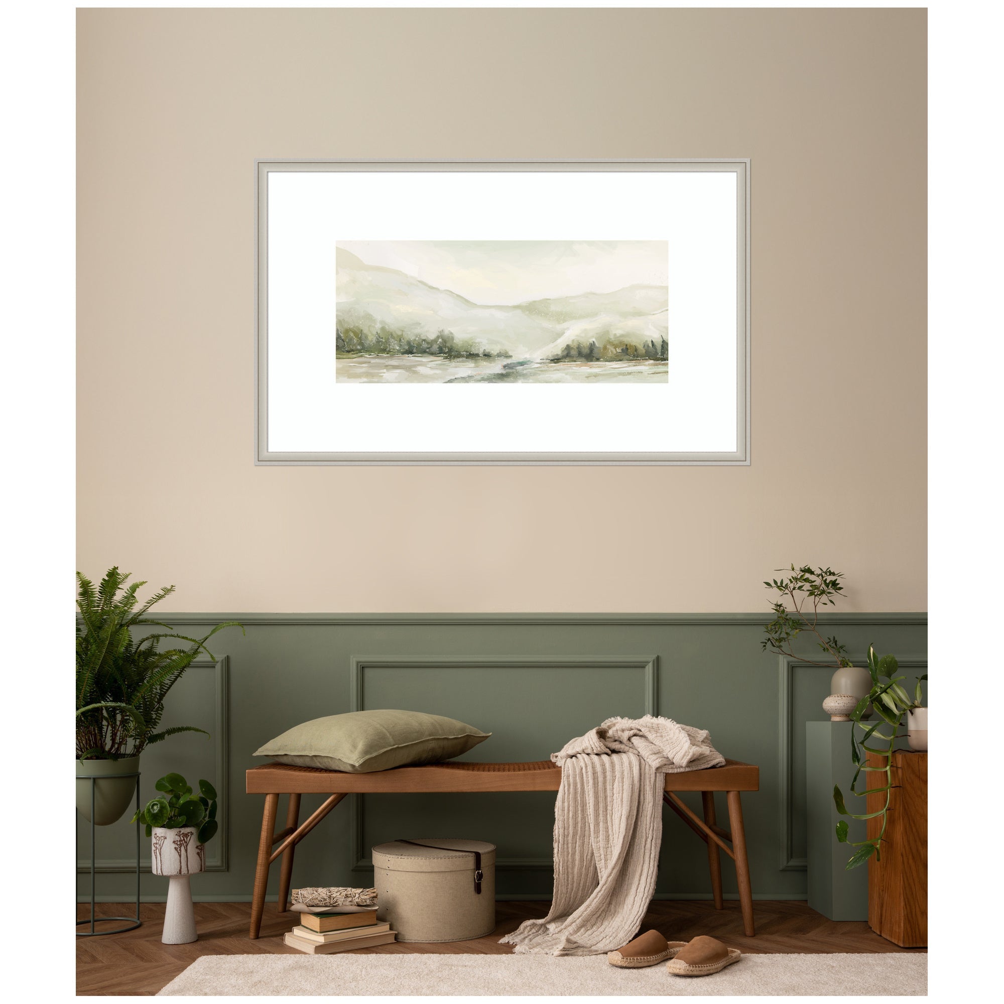 AQ Winter Landscape No. 6 by Annie Quigley Framed Wall Art Print