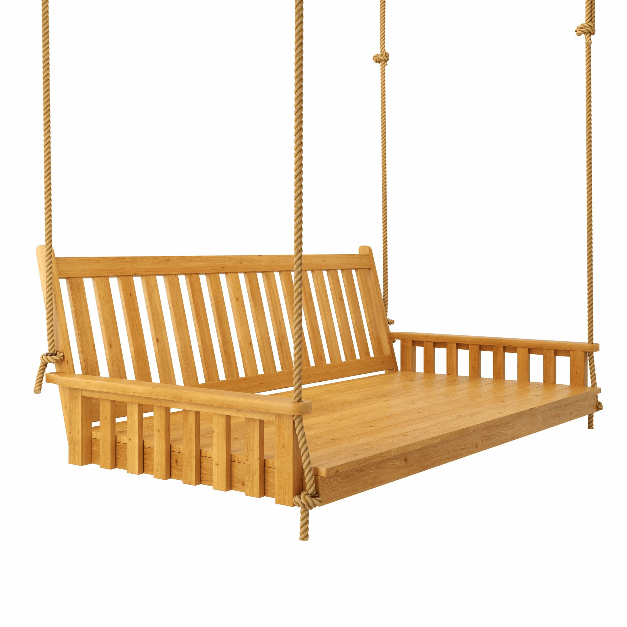 Keystone Amish Co. 5 Foot Franklin Red Cedar Swing Bed, Natural Stain