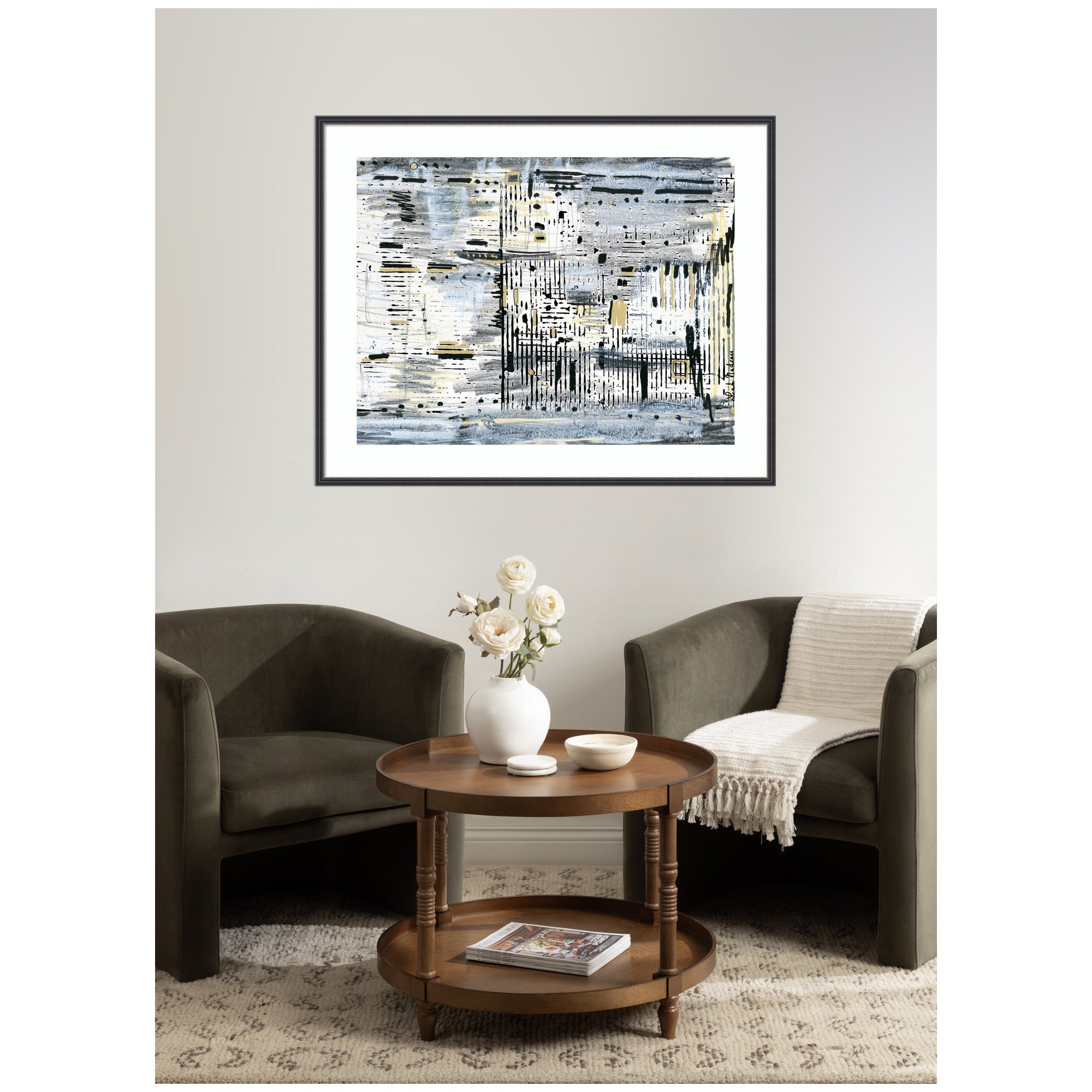 Framed Art Brookyln Bridge Horizontal by Leah Nadeau