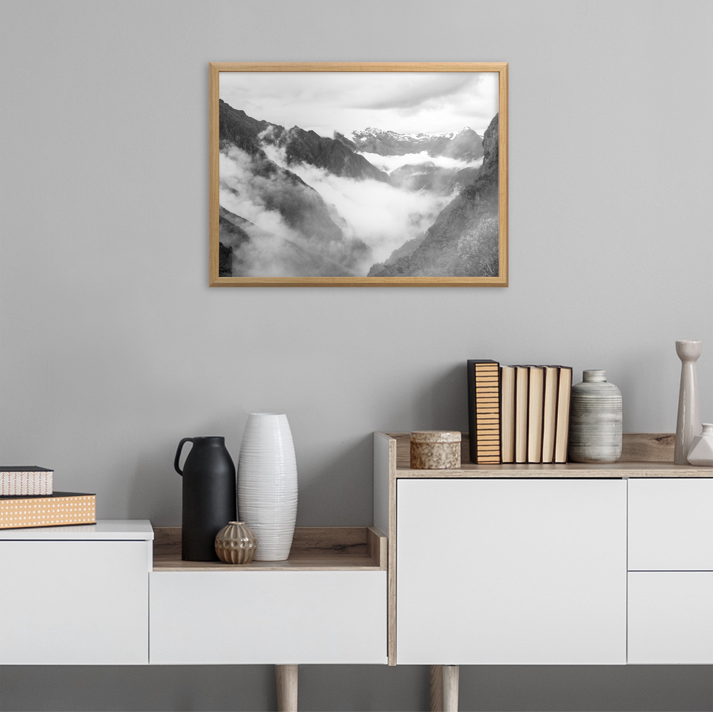 Blake Inca Trail Framed Printed Glass by Pete Olsen