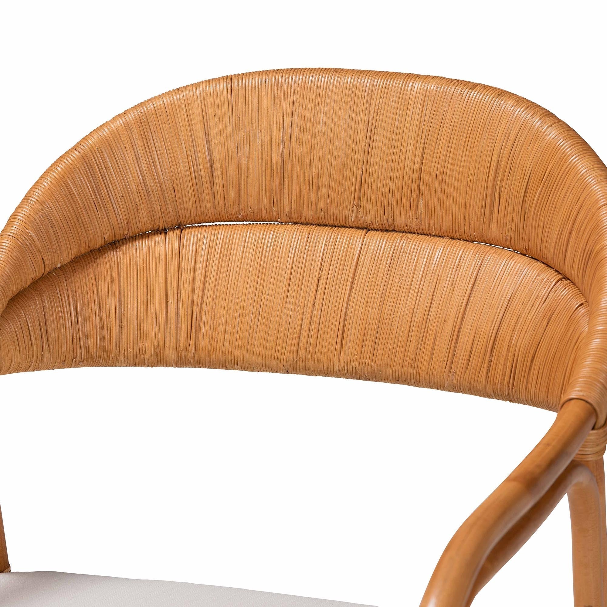 Honey Rattan Accent Chair