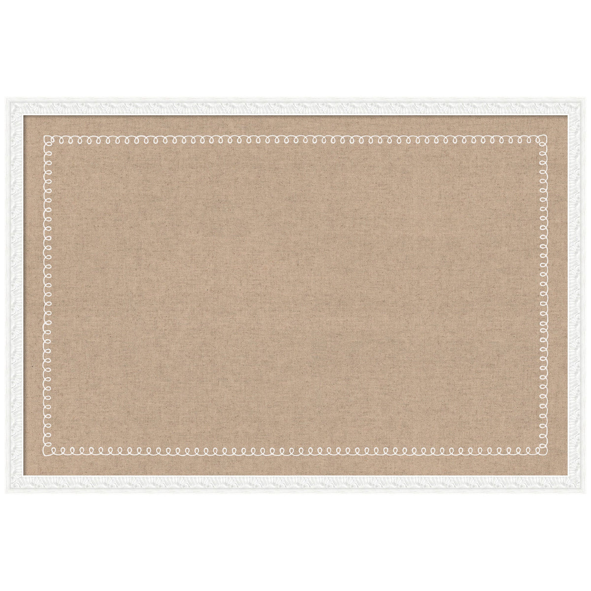 Pinboard White Scalloped Edge