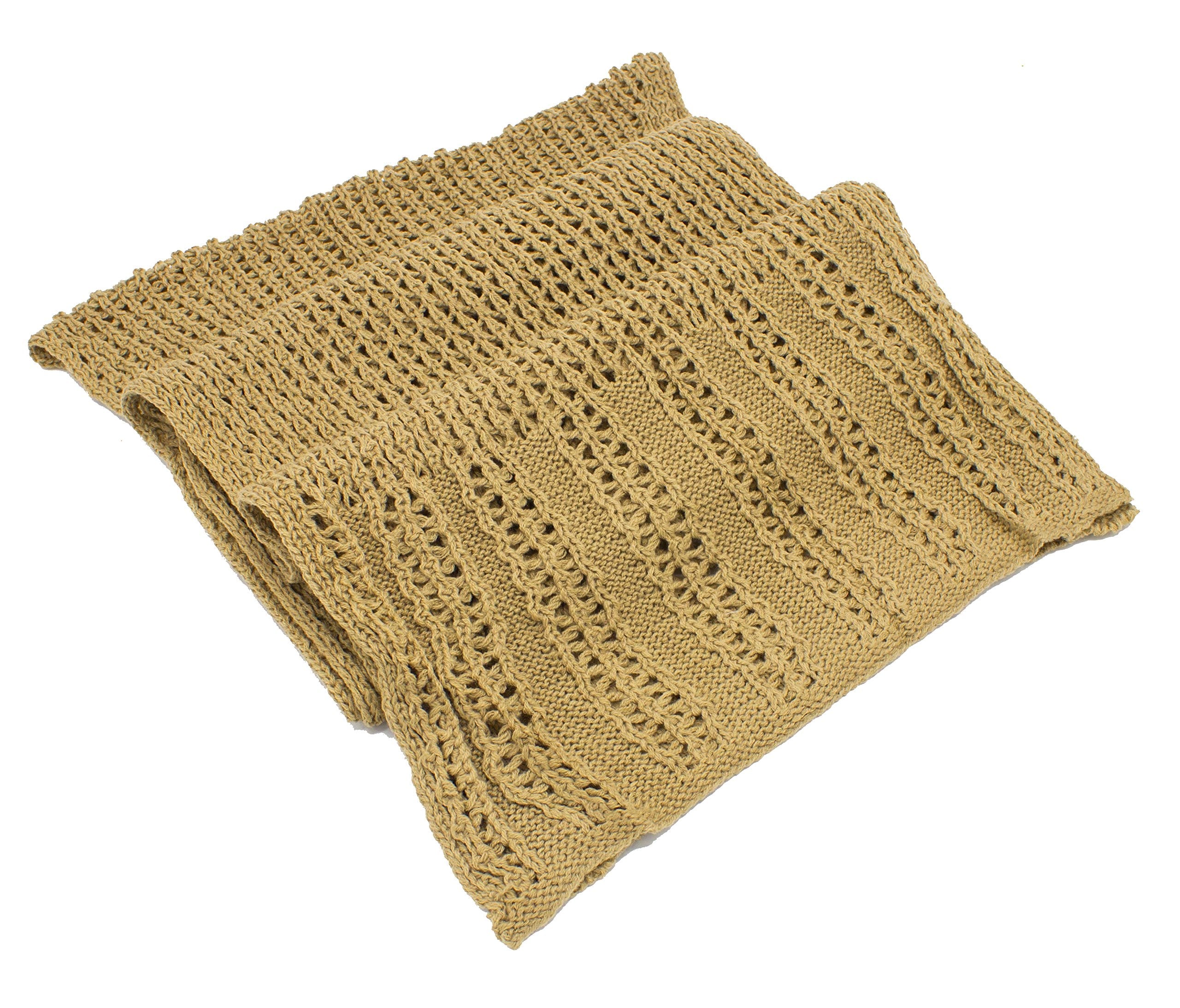 stylesilove Classic Knitted Women Solid Color Oblong Scarf