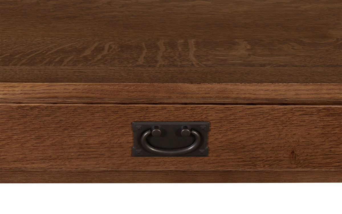Mission 1 Drawer Crofter Style Console Table - Walnut Stain