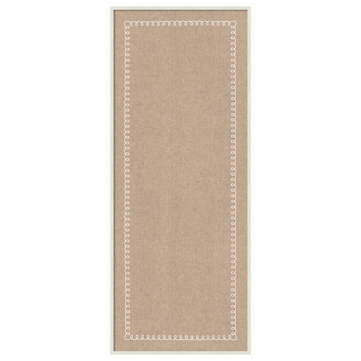 Pinboard White Scalloped Edge