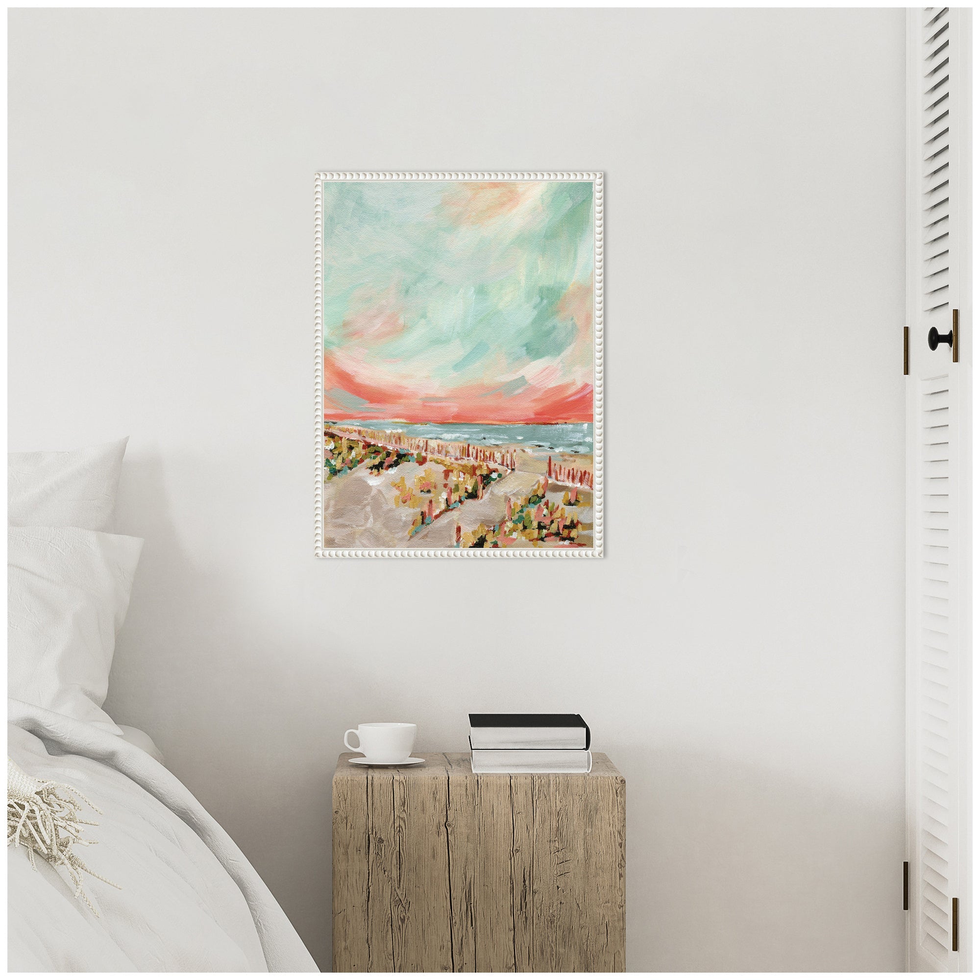Sylvie Landscape 03 Beach Framed Canvas by Annie Quigley