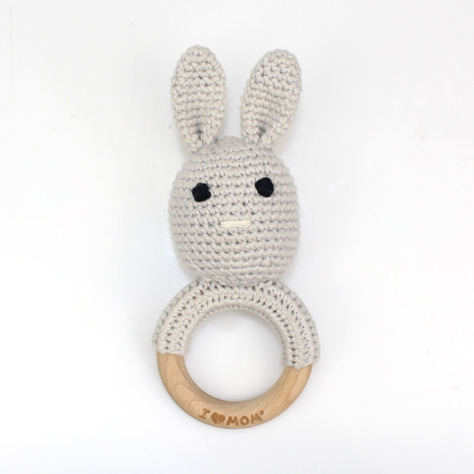 Carving Name Baby Soothing Bell Newborn Gift Bath Gift Knitted Cartoon Doll