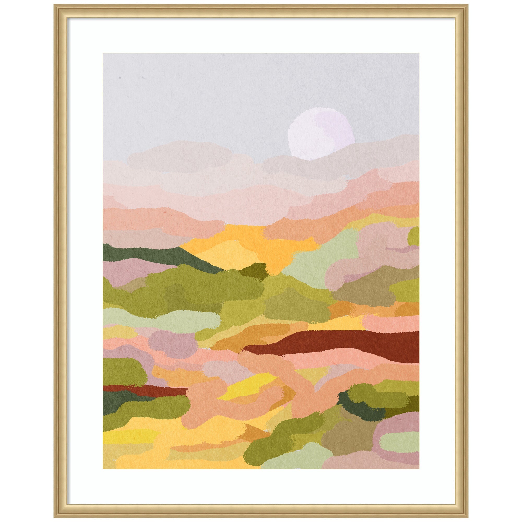 Framed Art Beautiful Landscape by July Art Prints