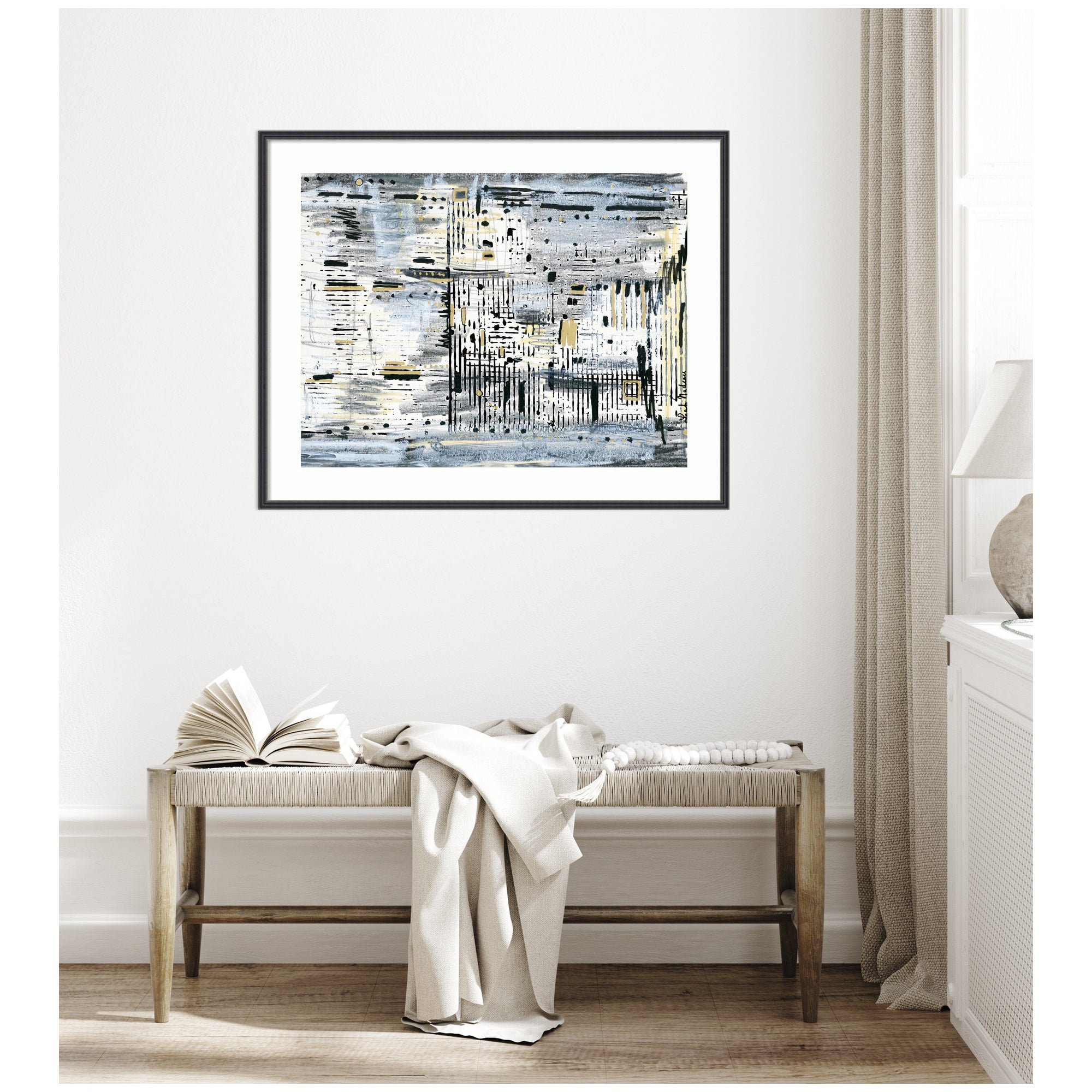 Framed Art Brookyln Bridge Horizontal by Leah Nadeau