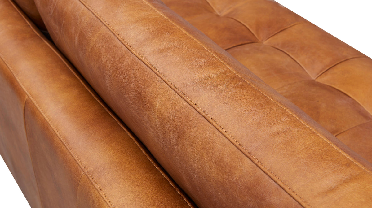 Alamo Top Grain Leather Love Seat - Light Brown