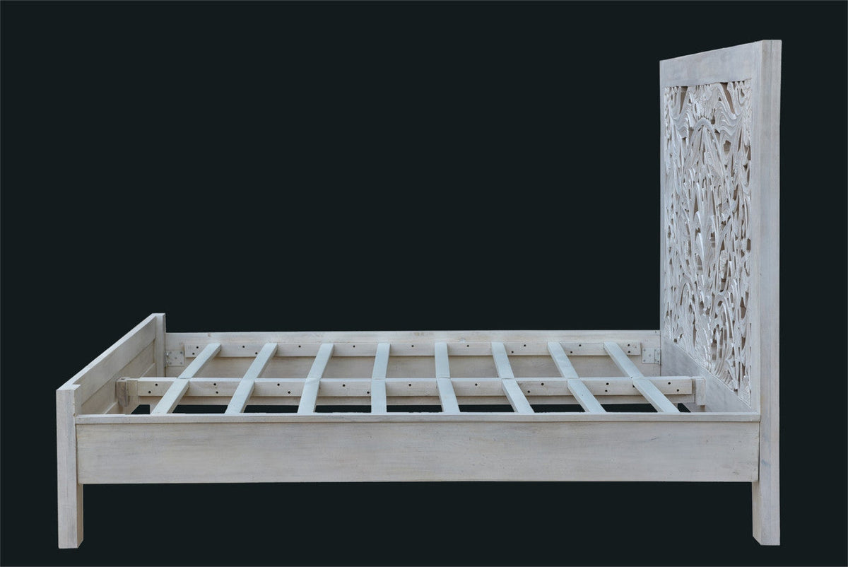 Carved Wooden Bed