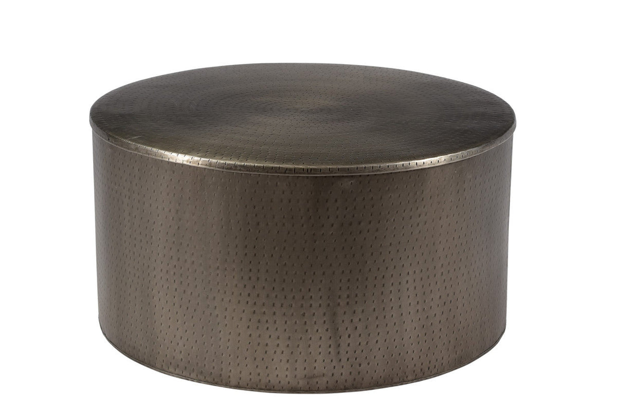 Drum Alevi silver Iron Coffee Table