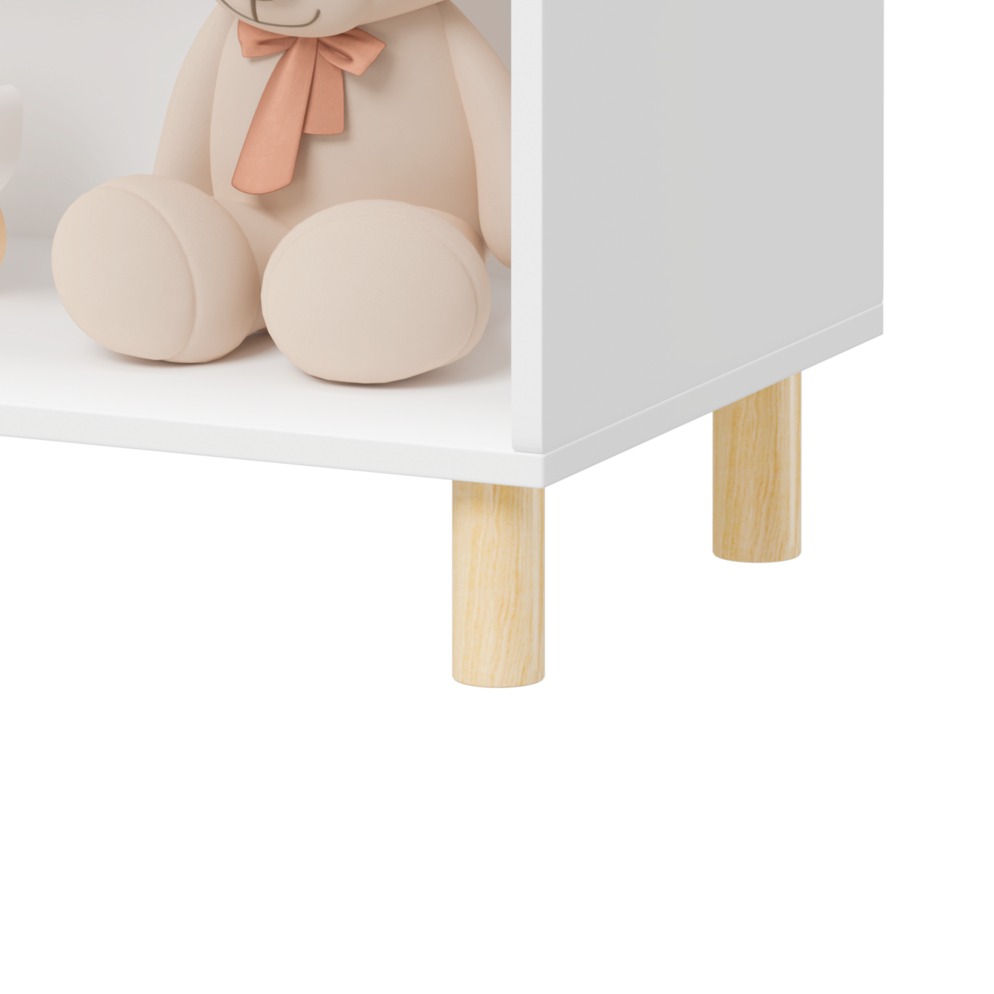 Kids 3-Tier Bookcase Children's Book Display Bookshelf Toy Storage Cabinet Organizer for Children's Room