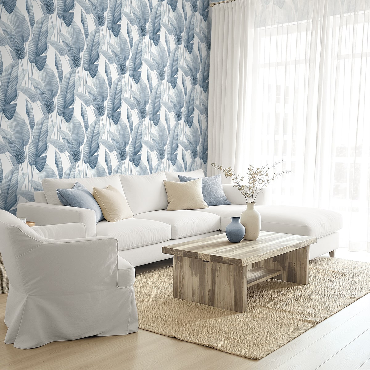 Bali Tropical Mantra Palm Leaf Tropical Unpasted Wallpaper