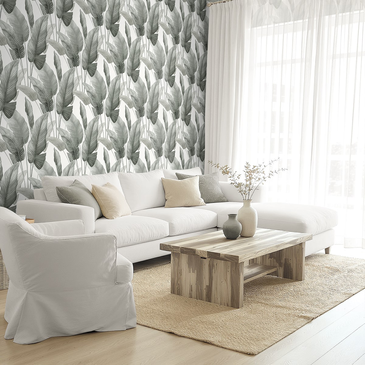 Bali Tropical Mantra Palm Leaf Tropical Unpasted Wallpaper