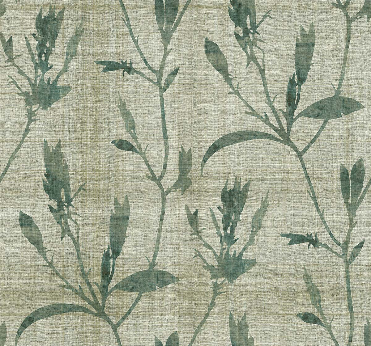Bali Tropical Banyu Botanical Embossed Vinyl Unpasted Wallpaper
