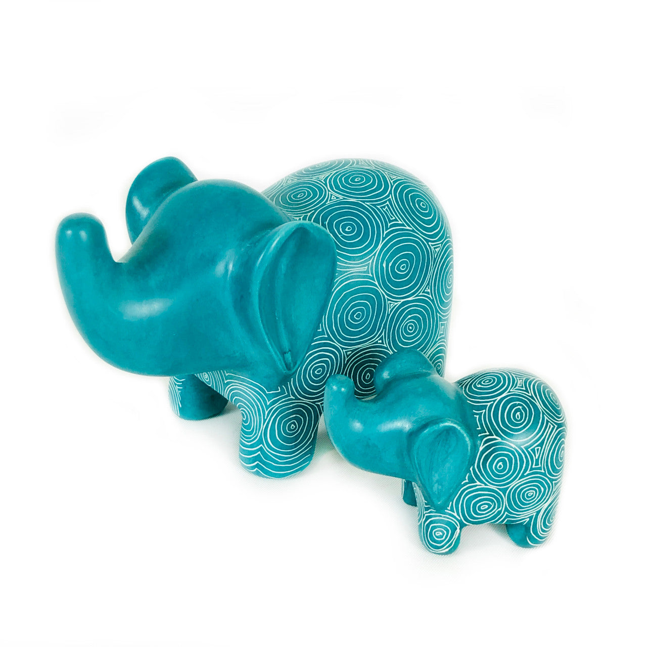 Ocean Green Elephant - Soapstone