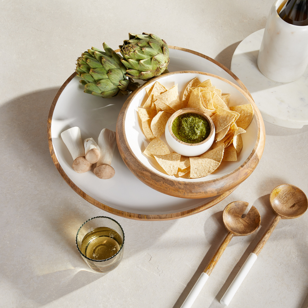 Madras Curva Chip & Dip Bowl Set