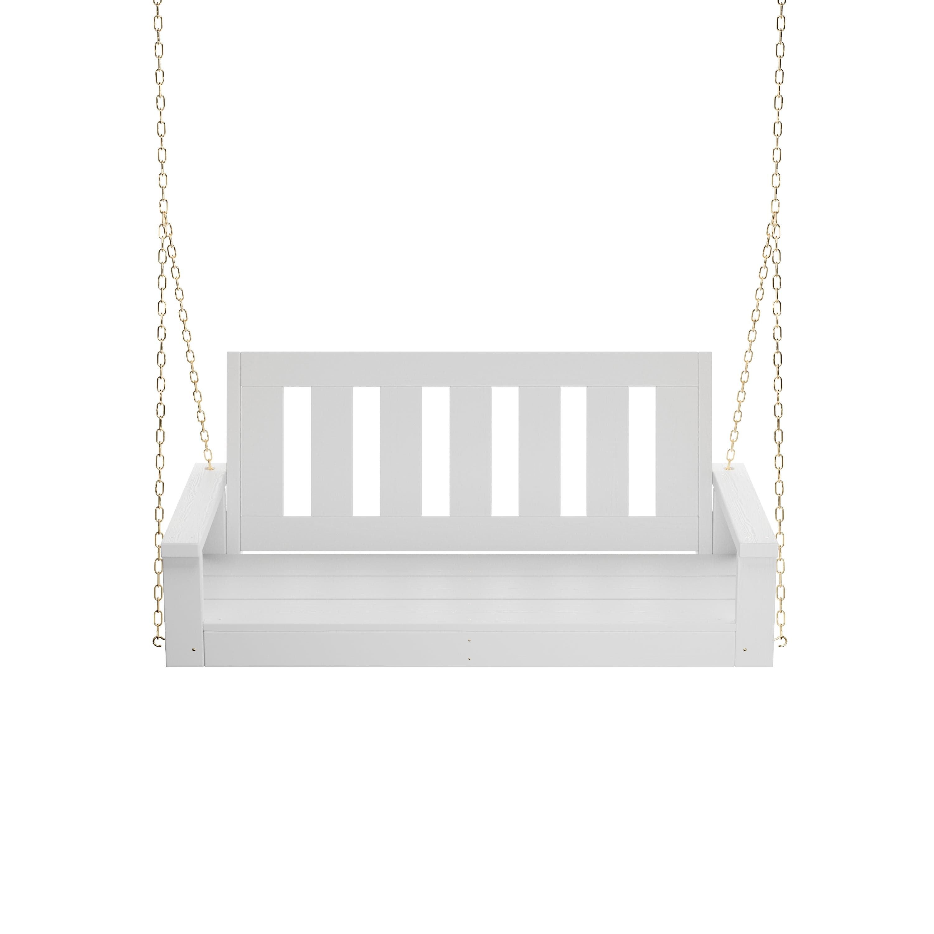Porchgate Amish Heavy Duty 700 Lb 4-Foot Ardmore Porch Swing - Pure White
