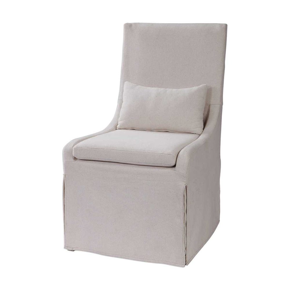 The Ellery Slipcovered Armless Chair
