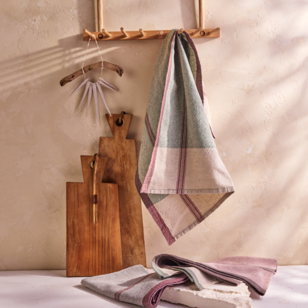 Lula Kitchen Towel, Set of 3, Slate