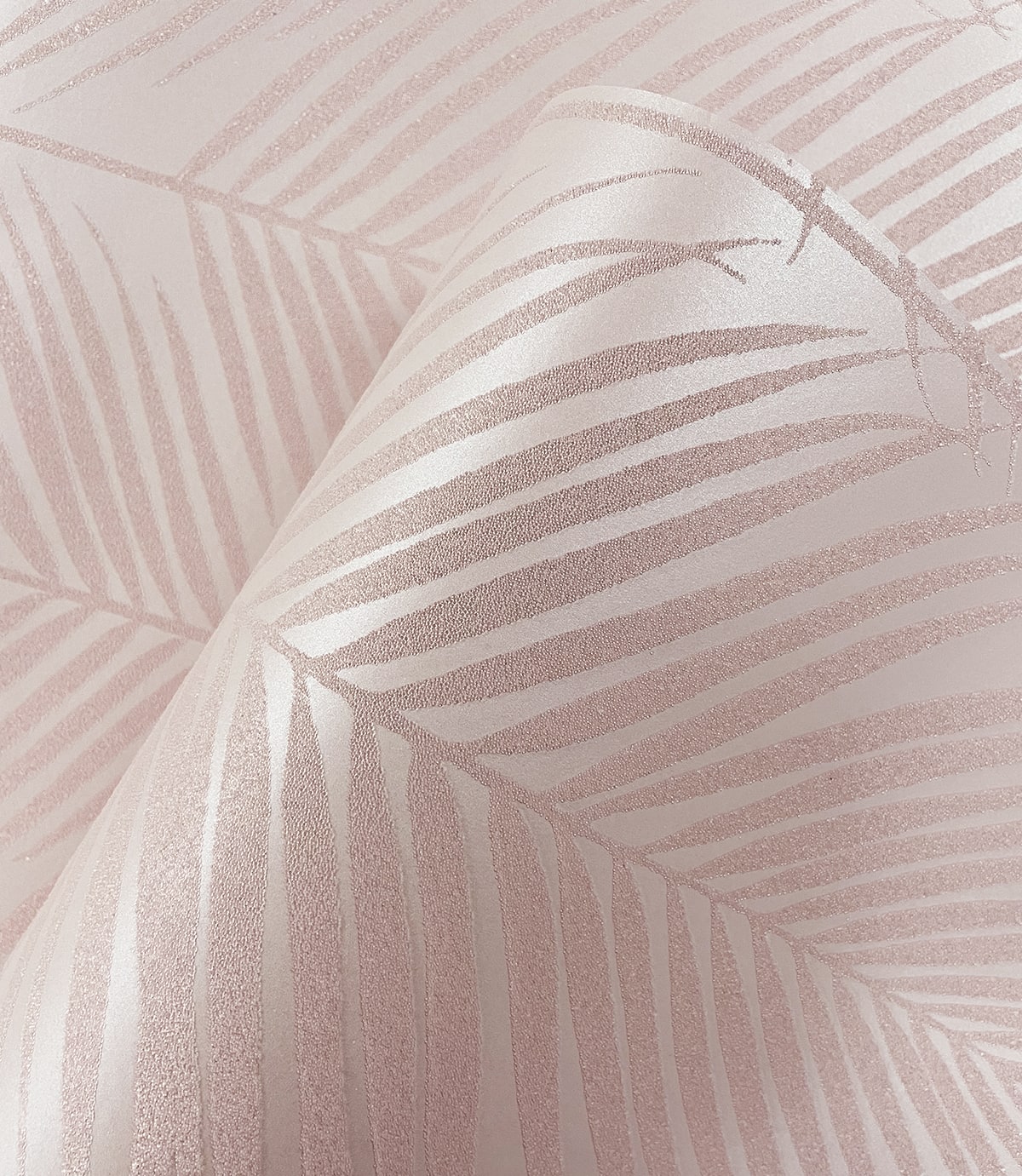 Persei Palm Glass Beaded Botanical Unpasted Wallpaper
