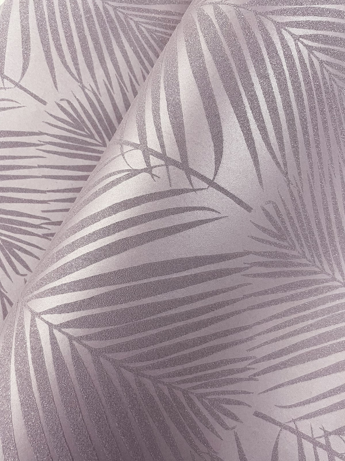 Persei Palm Glass Beaded Botanical Unpasted Wallpaper
