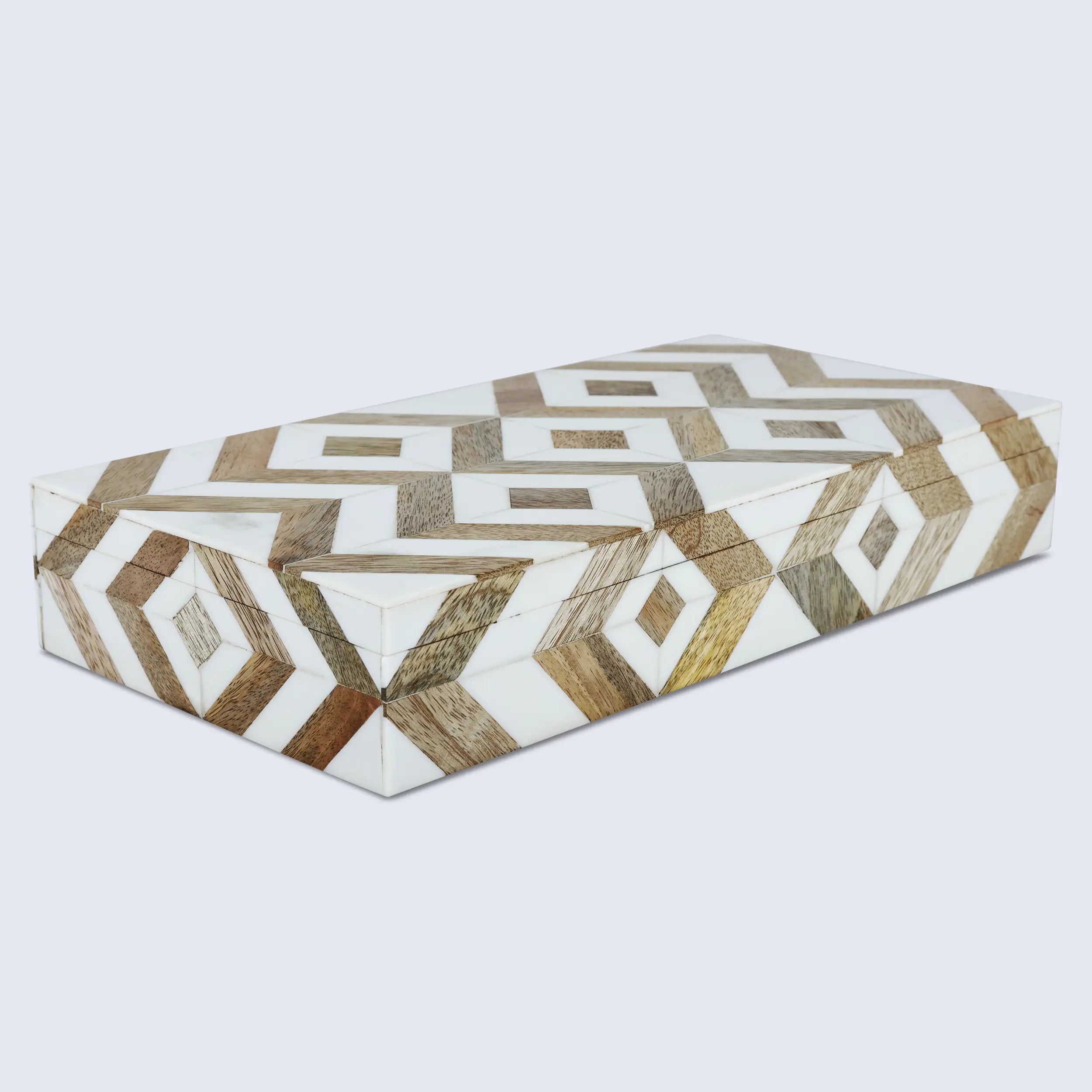 Marquet Array Resin & Wood Inlay Storage Box - 8 Sizes