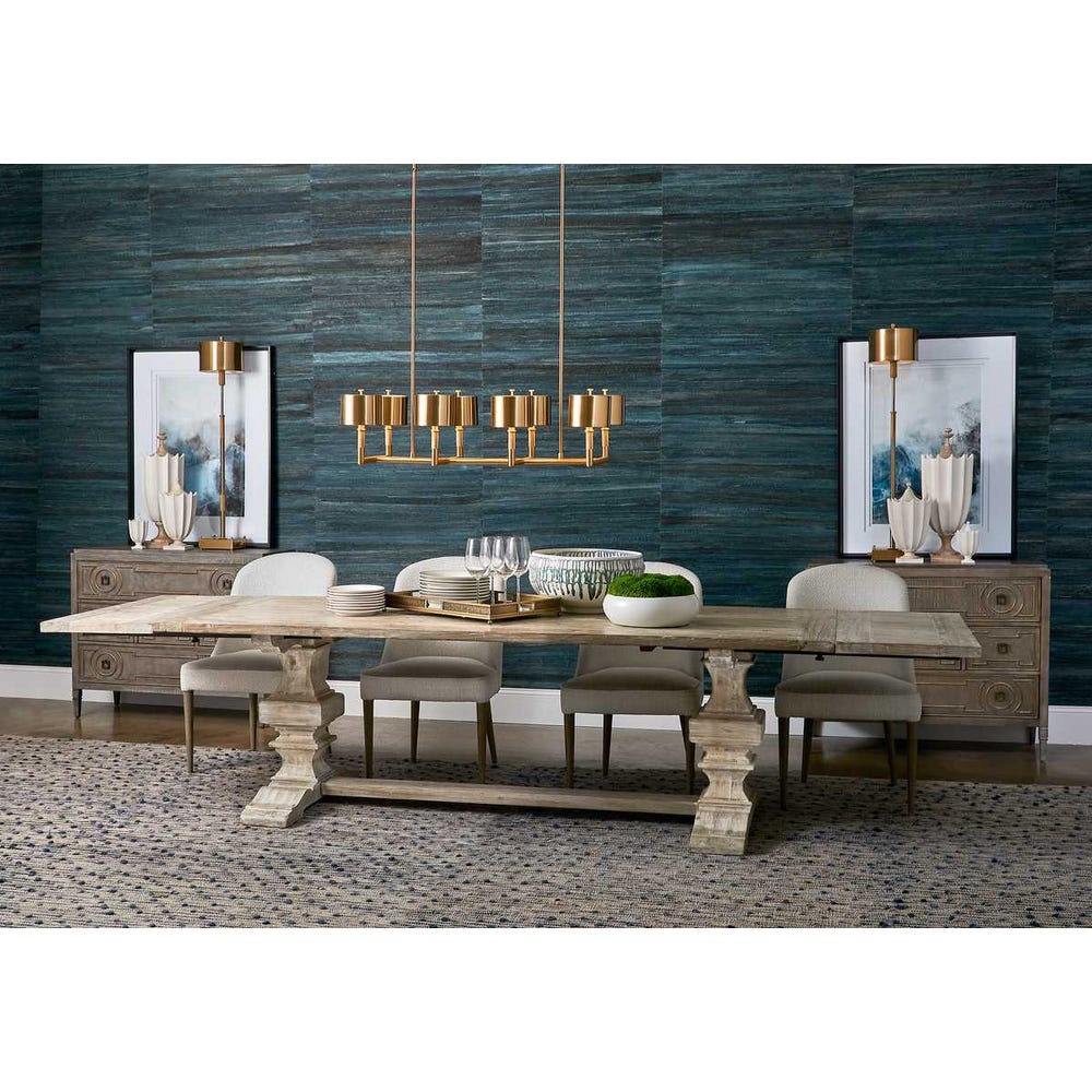 Marigny Reclaimed Pine Extension Dining Table
