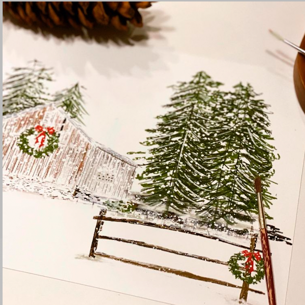Merry Christmas with Farmhouse Stripes #16