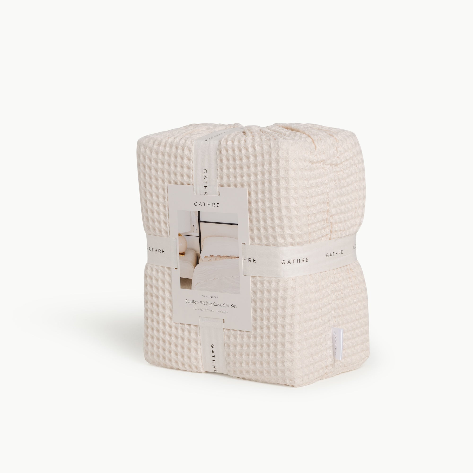 Waffle Knit Coverlet Set