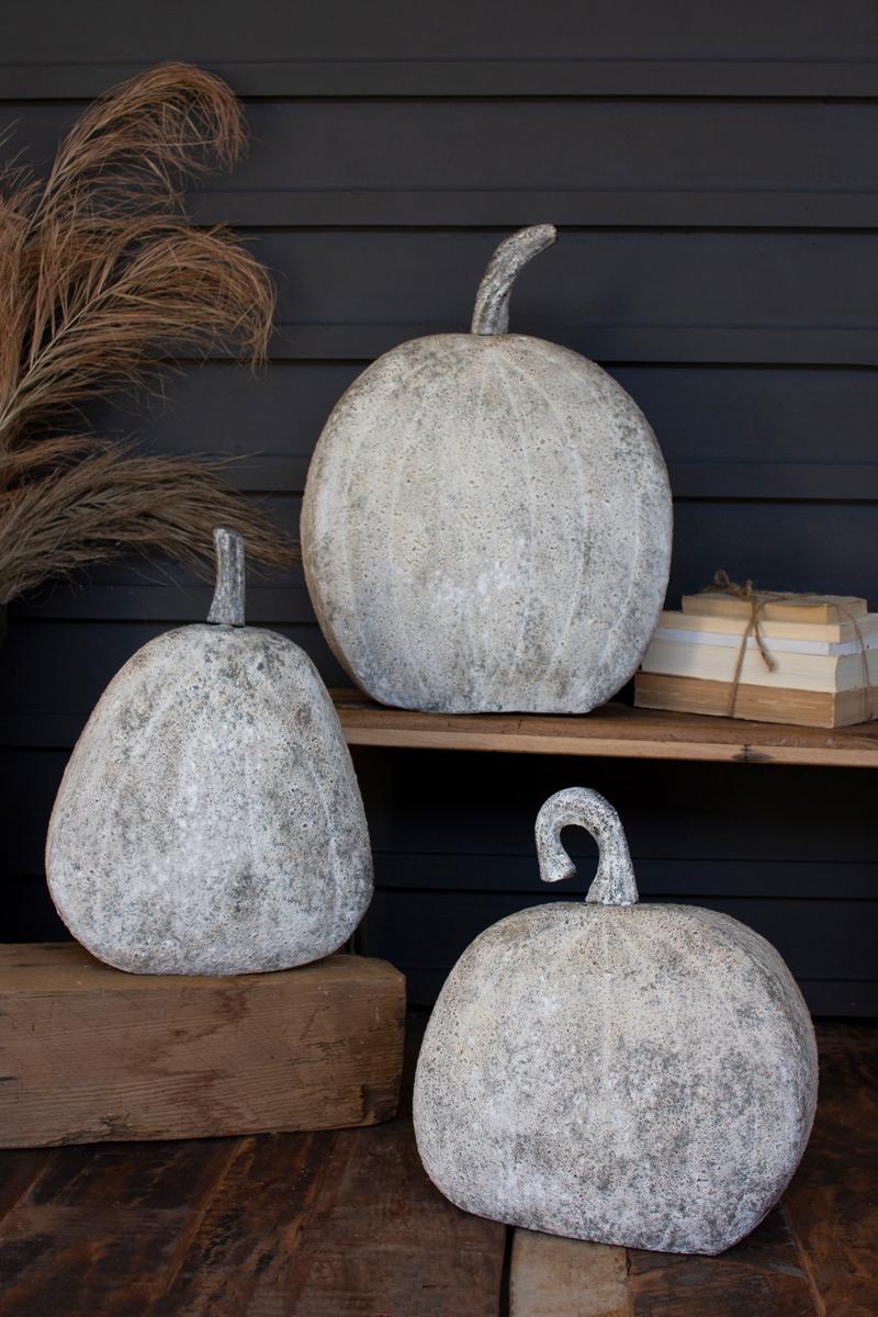 Rustic Metal Pumpkins - Set of 3