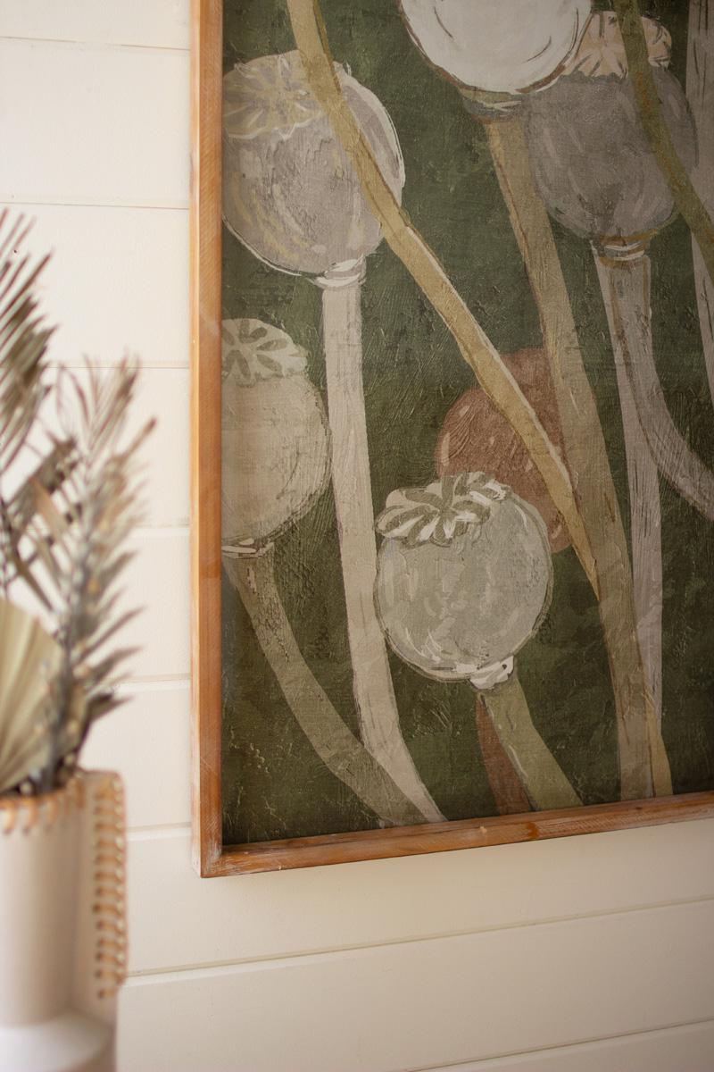 Poppy Print under Glass