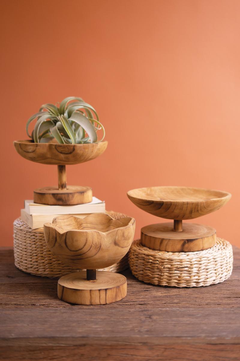 Wooden Compotes - Set of 3