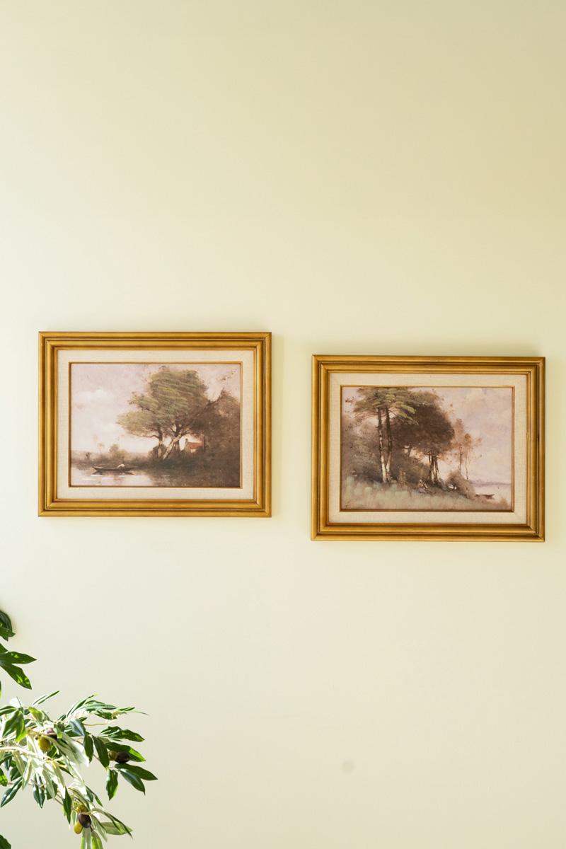 Framed Landscape Prints - Set of 2